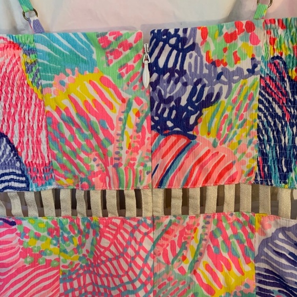 Lilly Pulitzer Ziggy Romper Multi Roar of the Seas Size 2 - Picture 7 of 10